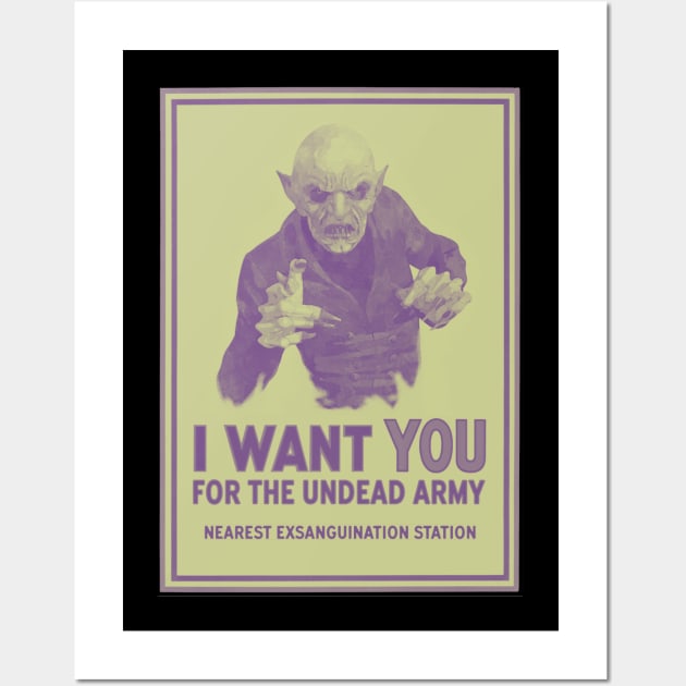 I Want You For the Undead Army Wall Art by LordNeckbeard